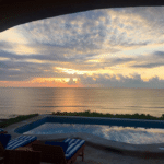 Casa 3 Palmeras beachfront villa in Tankah Bay, Tulum with panoramic Caribbean views